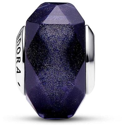 Charm Pandora En Verre De Murano Bleu Facette Femme - Publicité Charm Pandora En Verre De Murano Bleu Facette Femme - Publicité