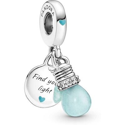 Charm Pandora Pendant Double Ampoule Luminescente Femme - Publicité Charm Pandora Pendant Double Ampoule Luminescente Femme - Publicité