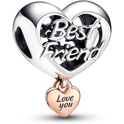 Charm Pandora Cœur Love You Best Friend Femme - Publicité Charm Pandora Cœur Love You Best Friend Femme - Publicité