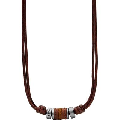 Cordon Fossil En Cuir Marron Homme - Publicité Cordon Fossil En Cuir Marron Homme - Publicité