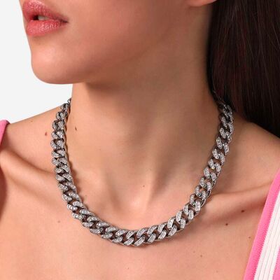 Collier Chiara Ferragni Bossy Chain - J19auw01 Femme - Publicité Collier Chiara Ferragni Bossy Chain - J19auw01 Femme - Publicité