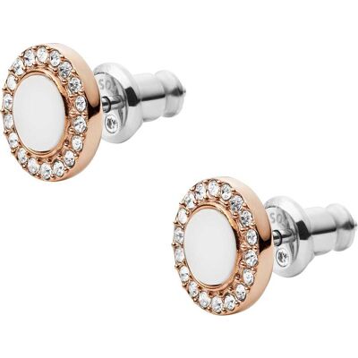 Boucles D'Oreilles Fossil En Acier Rose Femme - Publicité Boucles D'Oreilles Fossil En Acier Rose Femme - Publicité