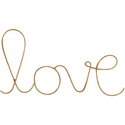 HomeMaison "Mot fil de laiton doré ""LOVE""" - Publicité HomeMaison "Mot fil de laiton doré ""LOVE""" - Publicité