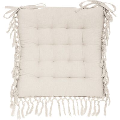 HomeMaison Galette de chaise en macramé - Publicité HomeMaison Galette de chaise en macramé - Publicité