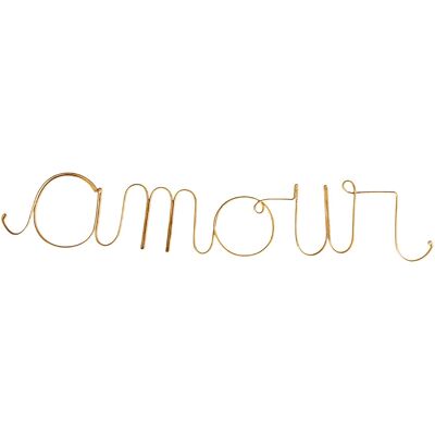 HomeMaison "Mot fil de laiton doré ""AMOUR""" - Publicité HomeMaison "Mot fil de laiton doré ""AMOUR""" - Publicité