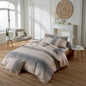 HomeMaison Drap plat percale de coton dégradé rayé - Publicité HomeMaison Drap plat percale de coton dégradé rayé - Publicité
