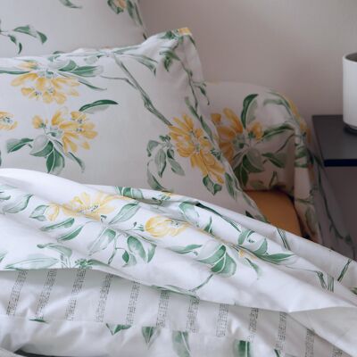 HomeMaison Taie de traversin percale de coton floral - Publicité HomeMaison Taie de traversin percale de coton floral - Publicité