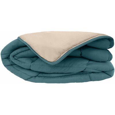 HomeMaison Couette chaude microfibre bicolore 400 gr/m2 - Publicité HomeMaison Couette chaude microfibre bicolore 400 gr/m2 - Publicité