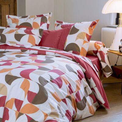 HomeMaison Taie de traversin percale de coton géométrique - Publicité HomeMaison Taie de traversin percale de coton géométrique - Publicité