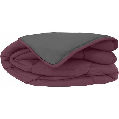 HomeMaison Couette chaude microfibre bicolore 400 gr/m2 - Publicité HomeMaison Couette chaude microfibre bicolore 400 gr/m2 - Publicité