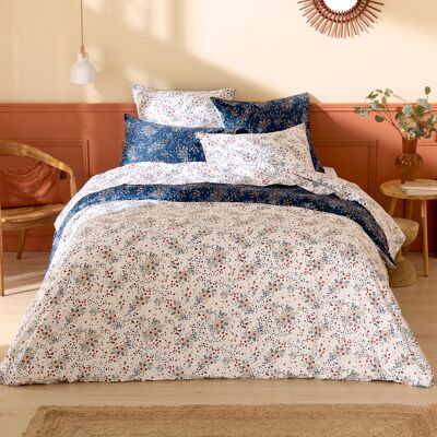 HomeMaison Parure de lit 2 pièces satin de coton 110 fils floral housse + taie - Publicité HomeMaison Parure de lit 2 pièces satin de coton 110 fils floral housse + taie - Publicité