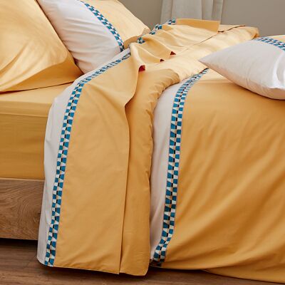 HomeMaison Housse de couette percale avec galon - Publicité HomeMaison Housse de couette percale avec galon - Publicité