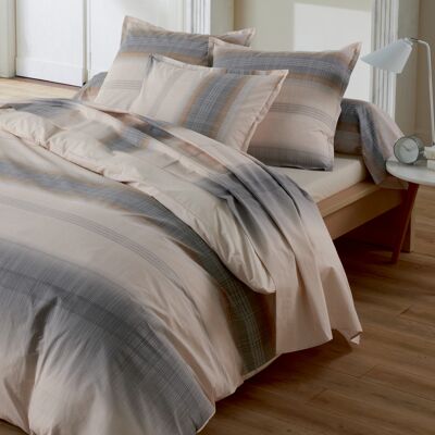HomeMaison Taie de traversin percale de coton dégradé rayé - Publicité HomeMaison Taie de traversin percale de coton dégradé rayé - Publicité