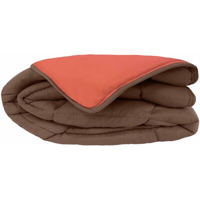 HomeMaison Couette chaude microfibre bicolore 400 gr/m2 - Publicité HomeMaison Couette chaude microfibre bicolore 400 gr/m2 - Publicité