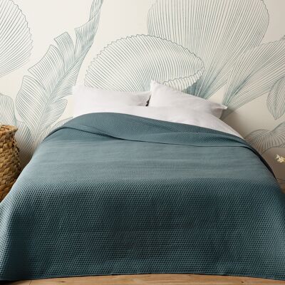 HomeMaison Jeté de lit matelassé léger motif capitonné - Publicité HomeMaison Jeté de lit matelassé léger motif capitonné - Publicité