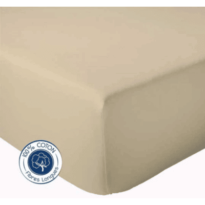 HomeMaison Drap Housse Uni bonnet 30 cm 100% Coton - Publicité HomeMaison Drap Housse Uni bonnet 30 cm 100% Coton - Publicité