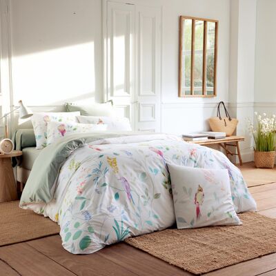 HomeMaison Housse de couette percale de coton 80 fils oiseaux - Publicité HomeMaison Housse de couette percale de coton 80 fils oiseaux - Publicité