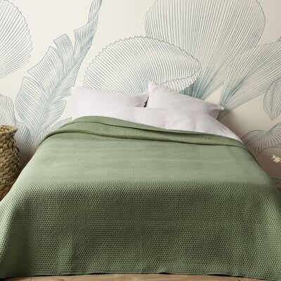 HomeMaison Jeté de lit matelassé léger motif capitonné - Publicité HomeMaison Jeté de lit matelassé léger motif capitonné - Publicité