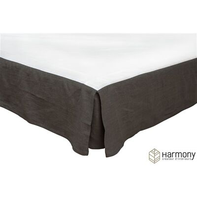 HomeMaison Cache sommier Harmony en 100% lin lavé - Publicité HomeMaison Cache sommier Harmony en 100% lin lavé - Publicité