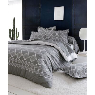 HomeMaison Parure Housse de Couette FOREVER GRIS - Publicité HomeMaison Parure Housse de Couette FOREVER GRIS - Publicité