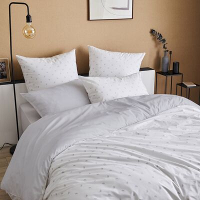 HomeMaison Parure de couette en percale de coton au style géométrique - Publicité HomeMaison Parure de couette en percale de coton au style géométrique - Publicité