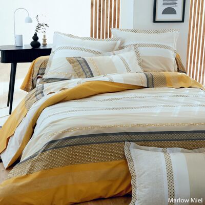 HomeMaison Parure de couette en percale de coton au style ethnique chic - Publicité HomeMaison Parure de couette en percale de coton au style ethnique chic - Publicité