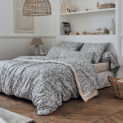 HomeMaison Housse de couette en percale esprit cocooning - Publicité HomeMaison Housse de couette en percale esprit cocooning - Publicité
