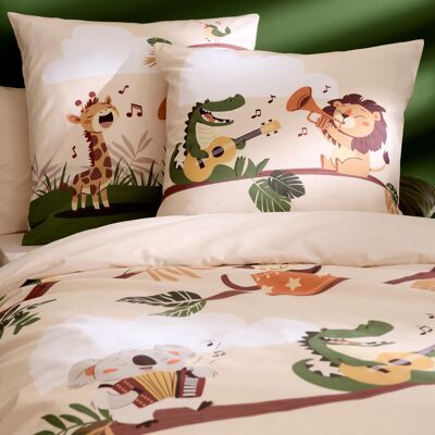 HomeMaison Taie d’oreiller enfant percale de coton jungle - Publicité HomeMaison Taie d’oreiller enfant percale de coton jungle - Publicité