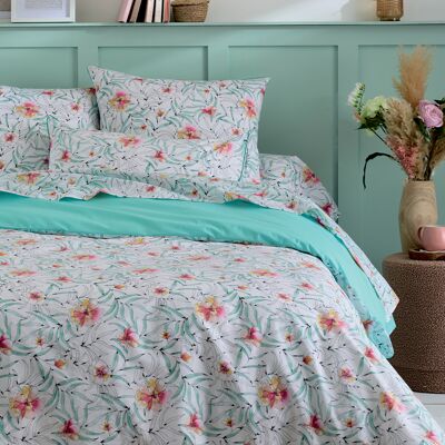 HomeMaison Taie d’oreiller en coton floral exotique - Publicité HomeMaison Taie d’oreiller en coton floral exotique - Publicité