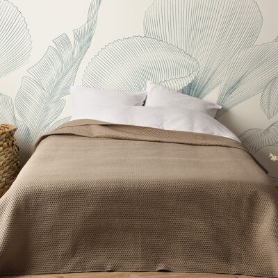 HomeMaison Jeté de lit matelassé léger motif capitonné - Publicité HomeMaison Jeté de lit matelassé léger motif capitonné - Publicité