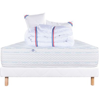 HomeMaison Ensemble literie avec matelas mémoire de forme 24 cm, sommier blanc, oreillers et couette - Publicité HomeMaison Ensemble literie avec matelas mémoire de forme 24 cm, sommier blanc, oreillers et couette - Publicité