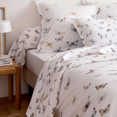 HomeMaison Taie de traversin percale de coton 80 fils motif papillons - Publicité HomeMaison Taie de traversin percale de coton 80 fils motif papillons - Publicité