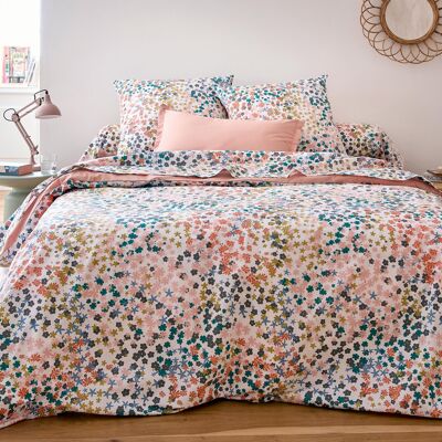 HomeMaison Housse de couette percale de coton 80 fils motif floral - Publicité HomeMaison Housse de couette percale de coton 80 fils motif floral - Publicité