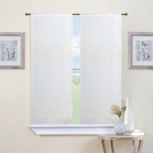 HomeMaison Paire de petits voilages brodés pour fenêtre - Publicité HomeMaison Paire de petits voilages brodés pour fenêtre - Publicité