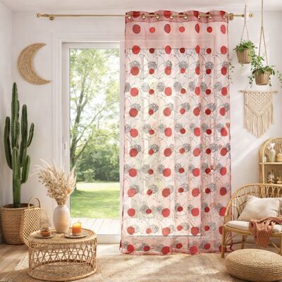HOME MAISON Cortina Organza Jacquard Satin Rideau - Rideau - Publicité HOME MAISON Cortina Organza Jacquard Satin Rideau - Rideau - Publicité