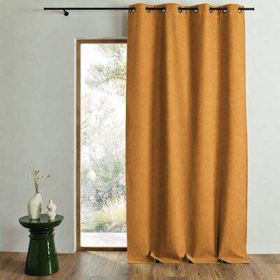 HOME MAISON Ocre Double Face Rideau Occultant - Rideau - Publicité HOME MAISON Ocre Double Face Rideau Occultant - Rideau - Publicité