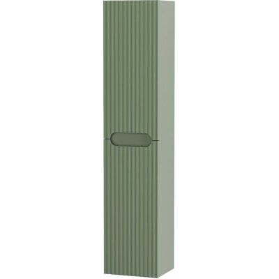 Colonne de salle de bain suspendue vert olive - 120cm - 2 portes - Rangement salle de bain - Publicité Colonne de salle de bain suspendue vert olive - 120cm - 2 portes - Rangement salle de bain - Publicité