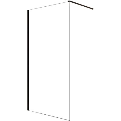 Aurlane - Paroi de Douche 90x200 cm - Verre Antical - Profil Noir Mate - Publicité Aurlane - Paroi de Douche 90x200 cm - Verre Antical - Profil Noir Mate - Publicité