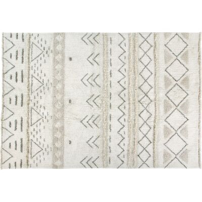 Tapis Berbère en Laine Beige Lorena Canals - 140x200cm - lavable - Publicité Tapis Berbère en Laine Beige Lorena Canals - 140x200cm - lavable - Publicité
