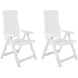 HomeMaison Lot de 2 chaises de jardin inclinables pliantes - Publicité HomeMaison Lot de 2 chaises de jardin inclinables pliantes - Publicité