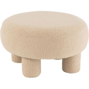 HomeMaison Pouf rond en tissu bouclé - Publicité HomeMaison Pouf rond en tissu bouclé - Publicité