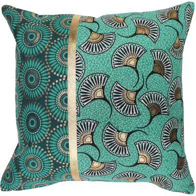 HomeMaison Housse de coussin en coton imprimé or - Publicité HomeMaison Housse de coussin en coton imprimé or - Publicité