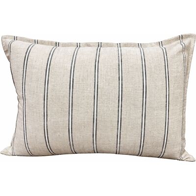 HomeMaison Housse de coussin 100% coton rayures rustiques LOURMARIN - Publicité HomeMaison Housse de coussin 100% coton rayures rustiques LOURMARIN - Publicité