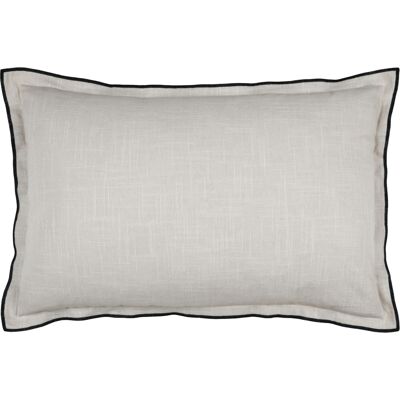 HomeMaison Coussin volant plat feston noir coton - Publicité HomeMaison Coussin volant plat feston noir coton - Publicité