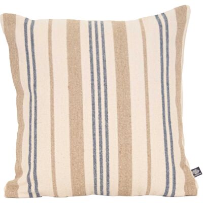 HomeMaison Coussin décoratif matelassé à rayures en toile canevas - Publicité HomeMaison Coussin décoratif matelassé à rayures en toile canevas - Publicité