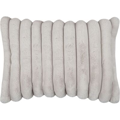 HomeMaison Coussin en imitation fourrure ultra douce à bandes - Publicité HomeMaison Coussin en imitation fourrure ultra douce à bandes - Publicité