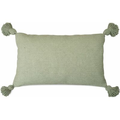 HomeMaison Housse de coussin en laine à pompons - Publicité HomeMaison Housse de coussin en laine à pompons - Publicité
