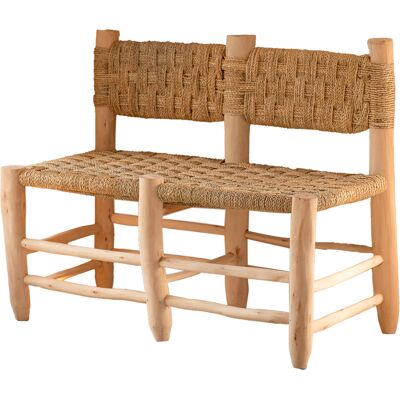 HomeMaison Double banquette Marocaine tressage damier - Publicité HomeMaison Double banquette Marocaine tressage damier - Publicité