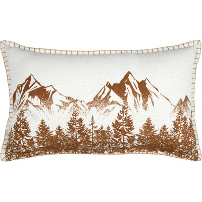 HomeMaison Coussin décoratif en coton montagne et forêt - Publicité HomeMaison Coussin décoratif en coton montagne et forêt - Publicité