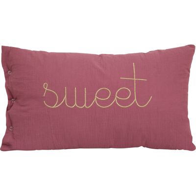 HomeMaison Coussin gaze de coton avec mot doux - Publicité HomeMaison Coussin gaze de coton avec mot doux - Publicité